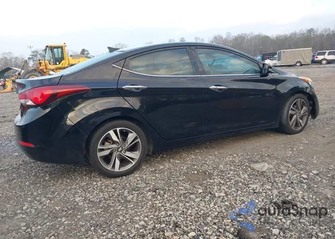 2016 Hyundai Elantra Limited from USA, damaged, VIN KMHDH4AE1GU598027